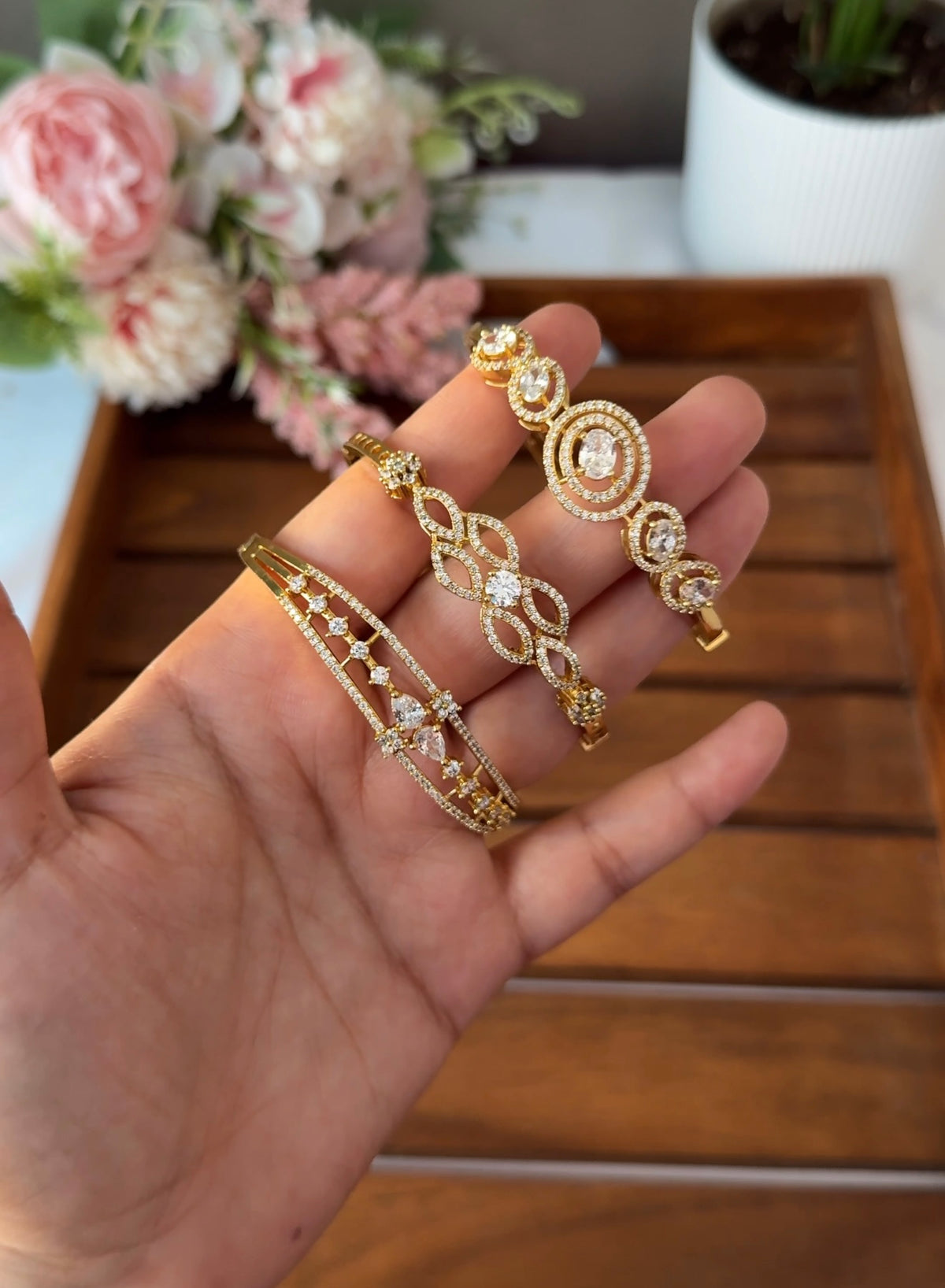 White Stone Bracelets B75