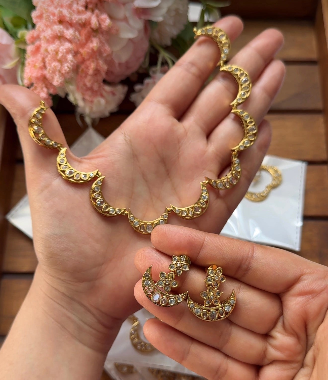 Half Moon AD Necklace DIA47