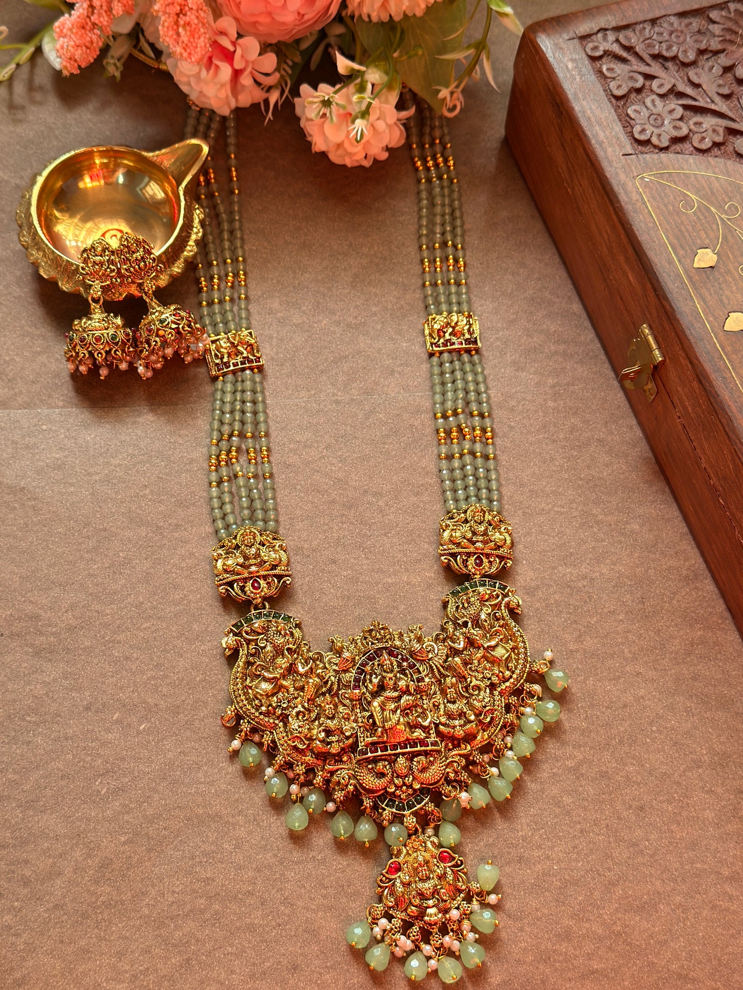 Green beads Long Haram L14