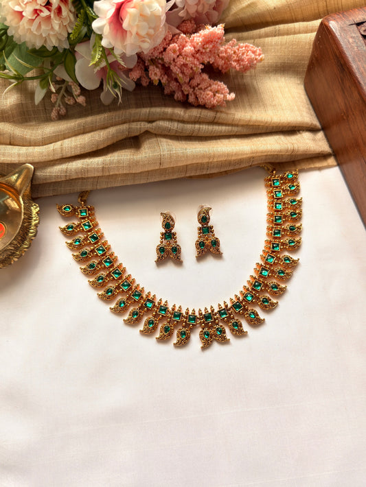 Colorful Mango Stone Necklace NE14
