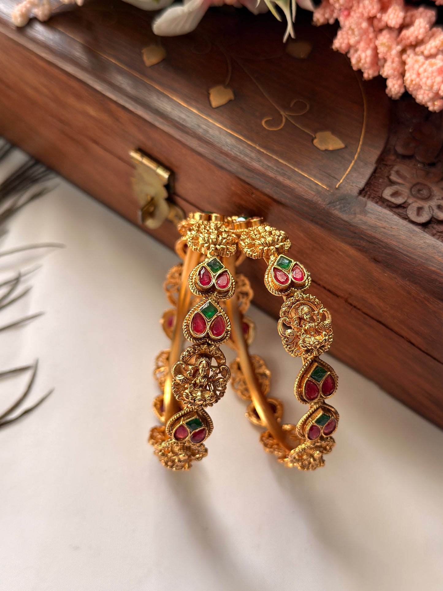 Lakshmi Heart Bangles B44