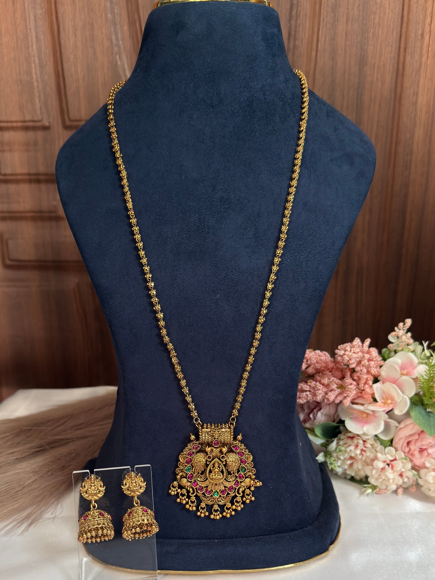 Lakshmi Peacock Long Chain