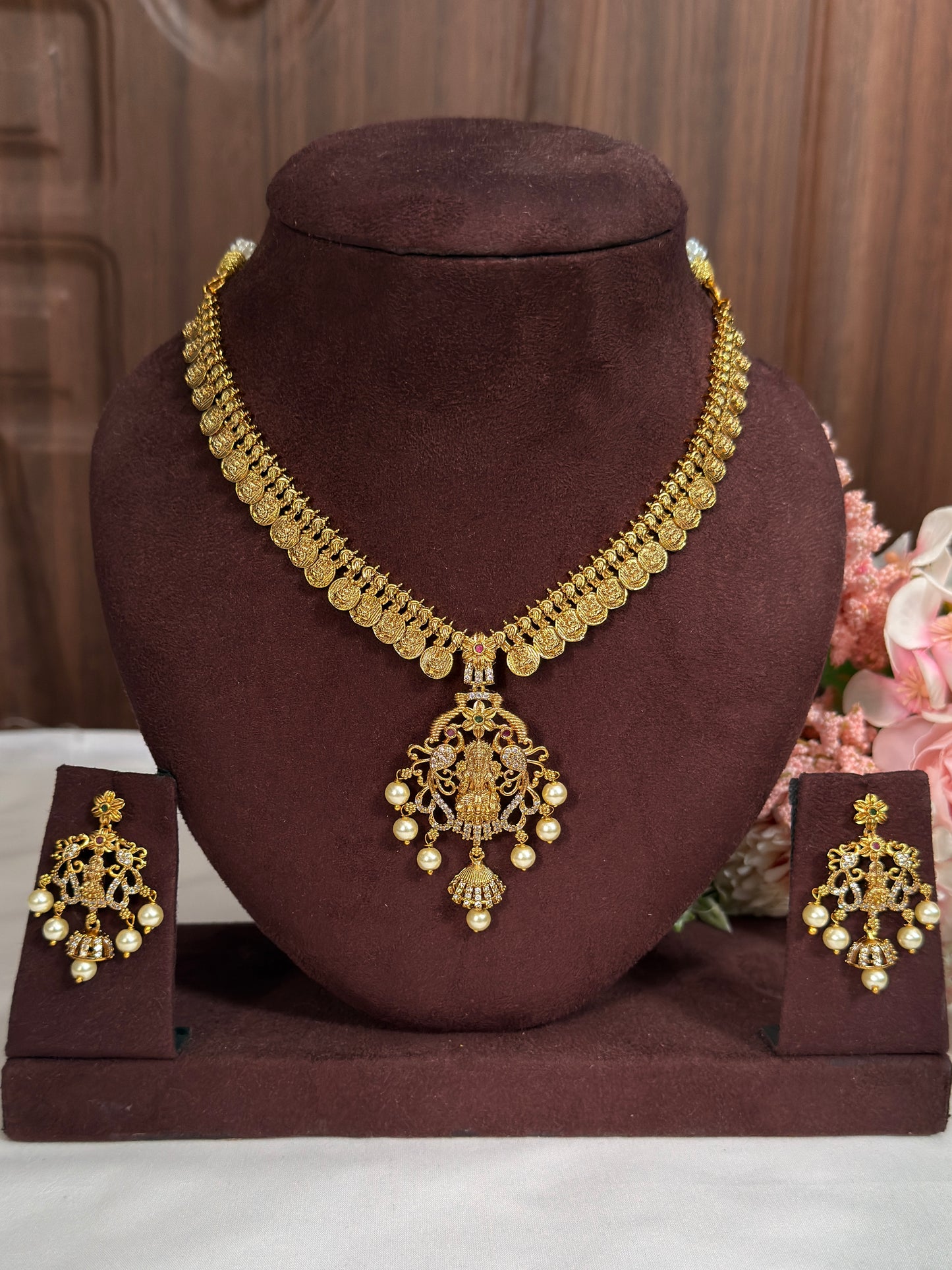 Coin Haram With Lakshmi Pendant Small