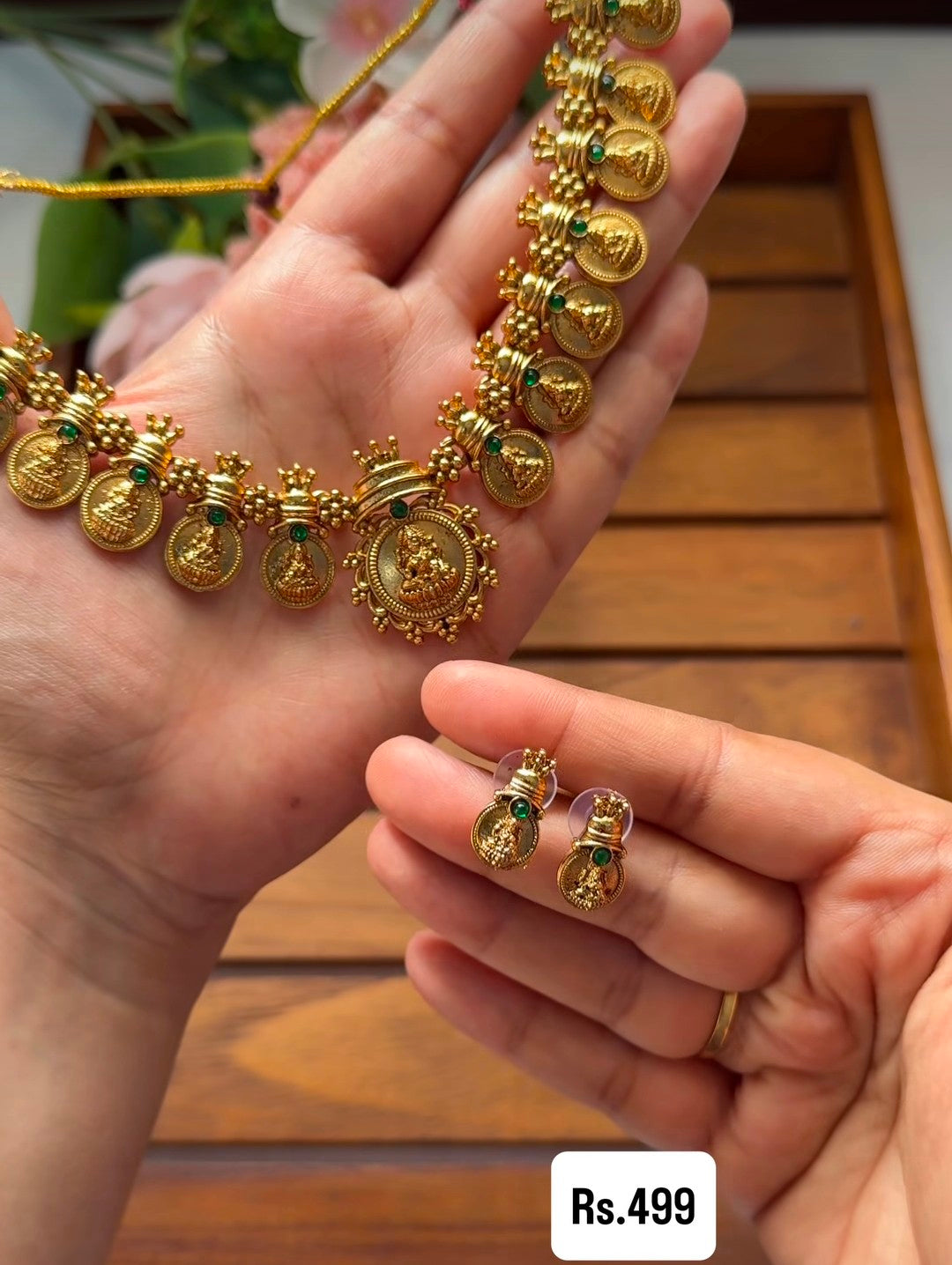 LAKSHMI COIN NECKLACE NE145