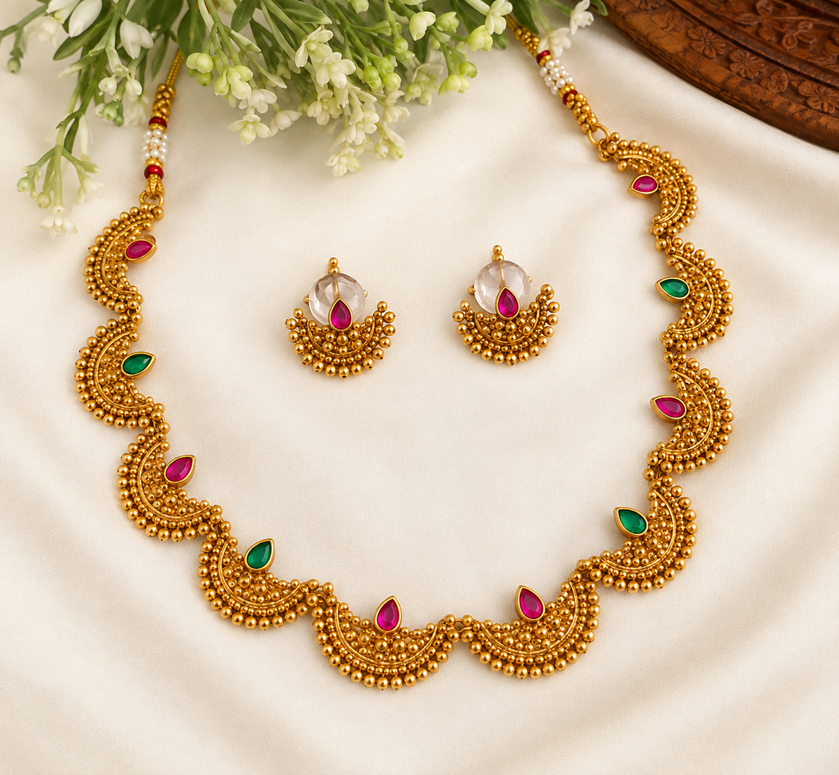 Half Moon Lamp Necklace NE173