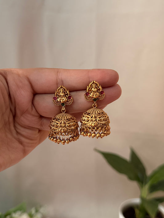 Lakshmi Gold beads Cute Earings EAR33