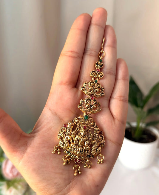 Lakshmi Peacock Multi Stone Tikka TIK11