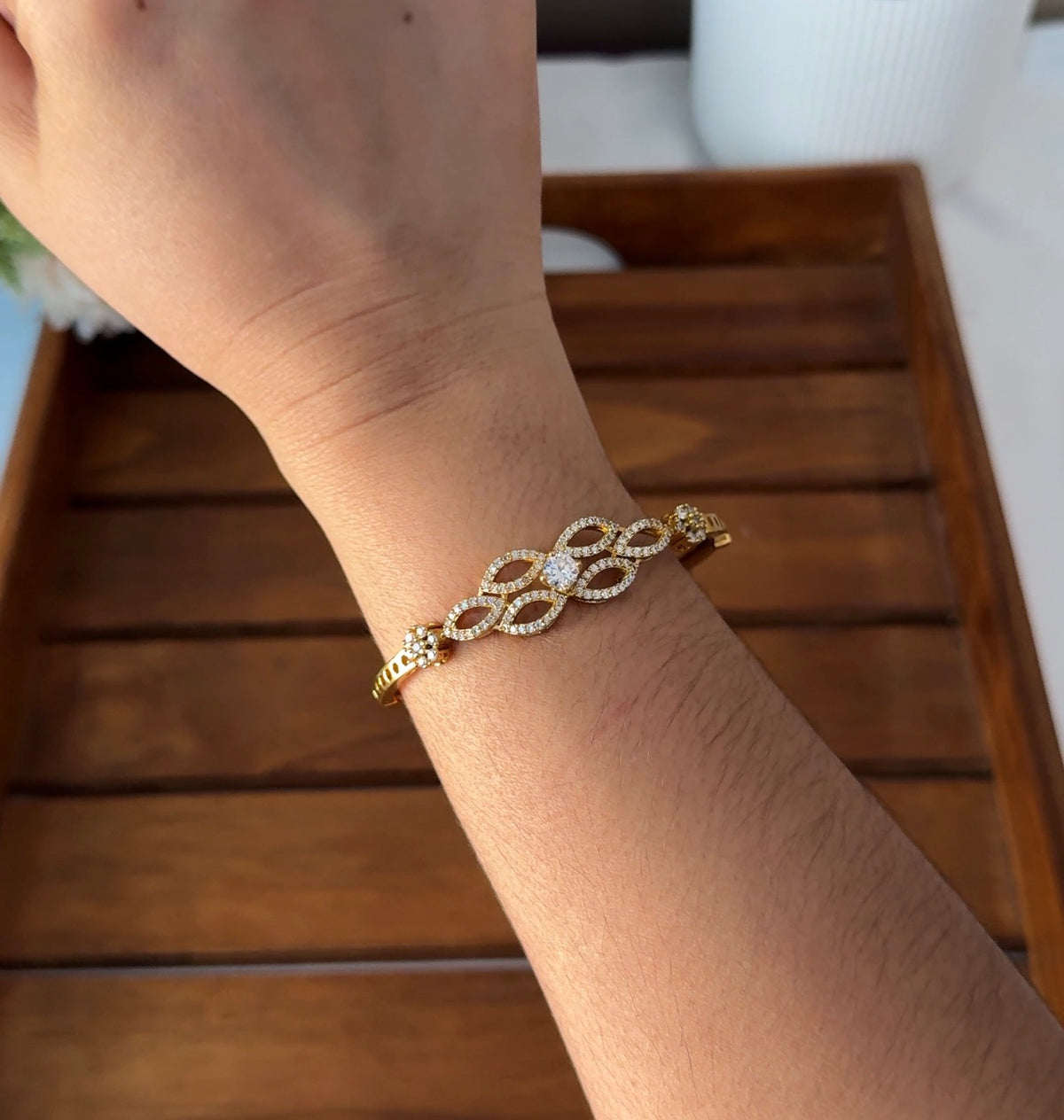 White Stone Bracelets B75