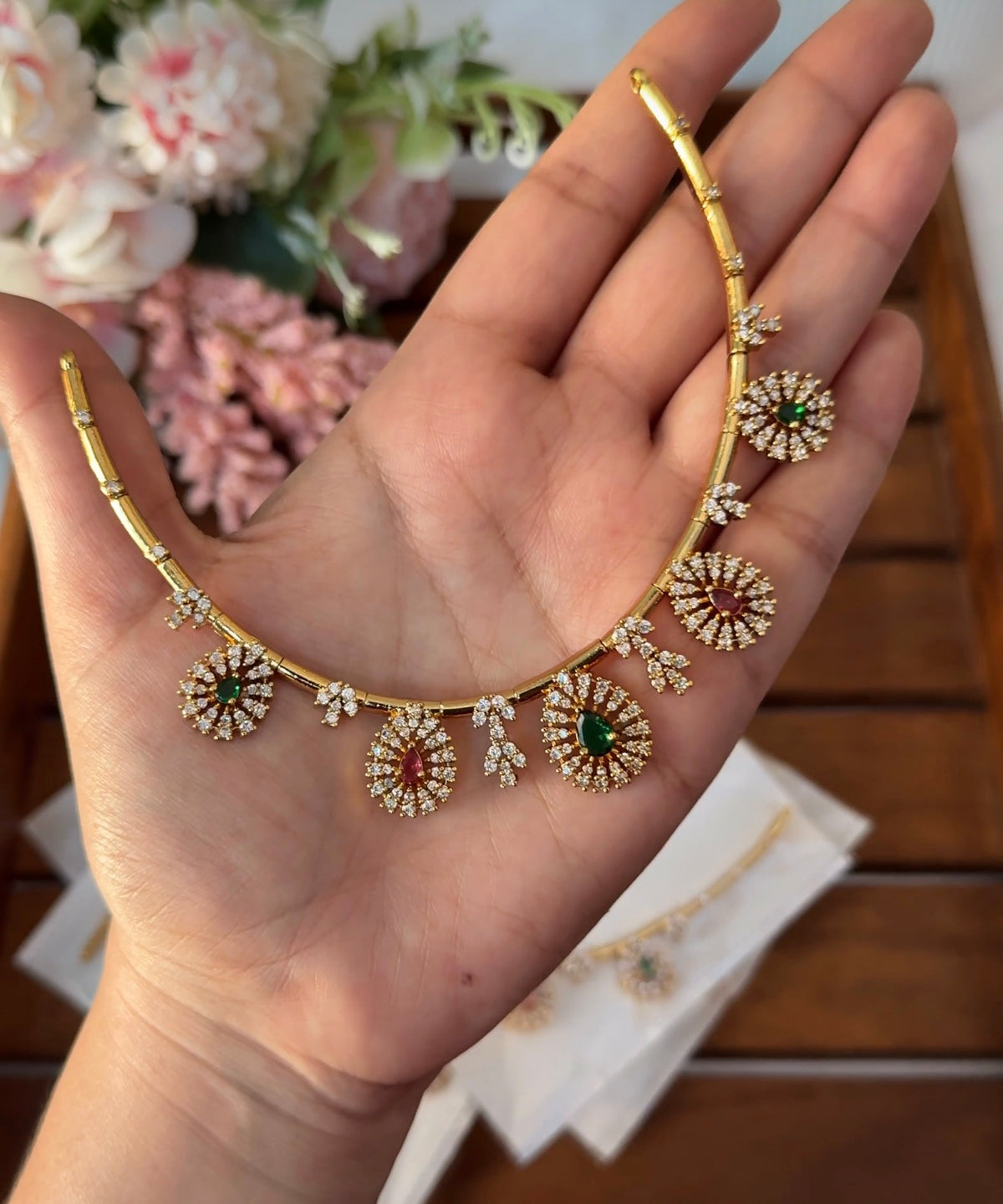 Multi Stone U shape Diamond DIA74