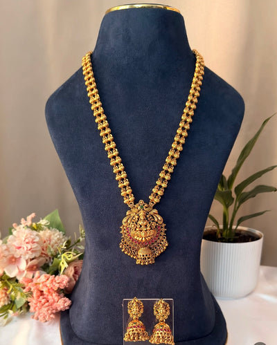 Lakshmi Peacock Gold beads Pepper Mala L98