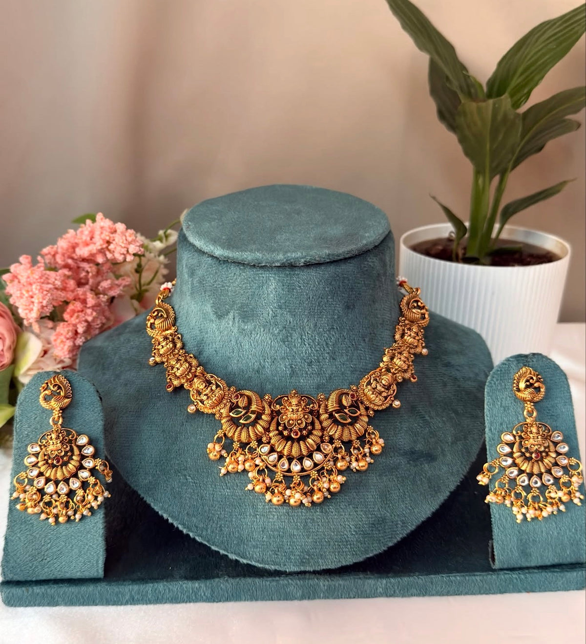 Lakshmi Peacock Necklace NE163