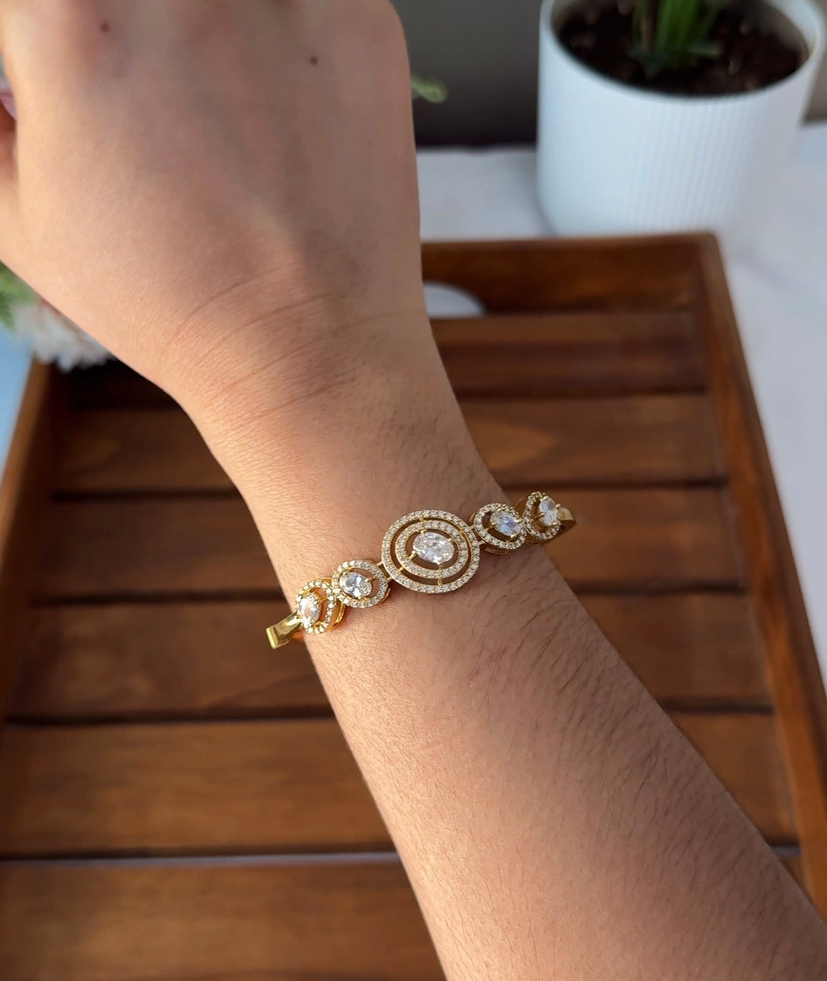 White Stone Bracelets B75