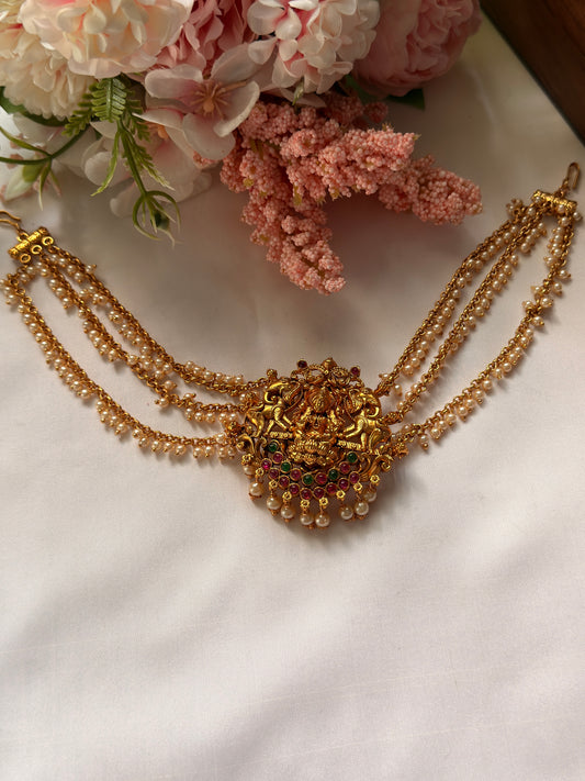 Temple with white Pearl Hair Accessories JD10