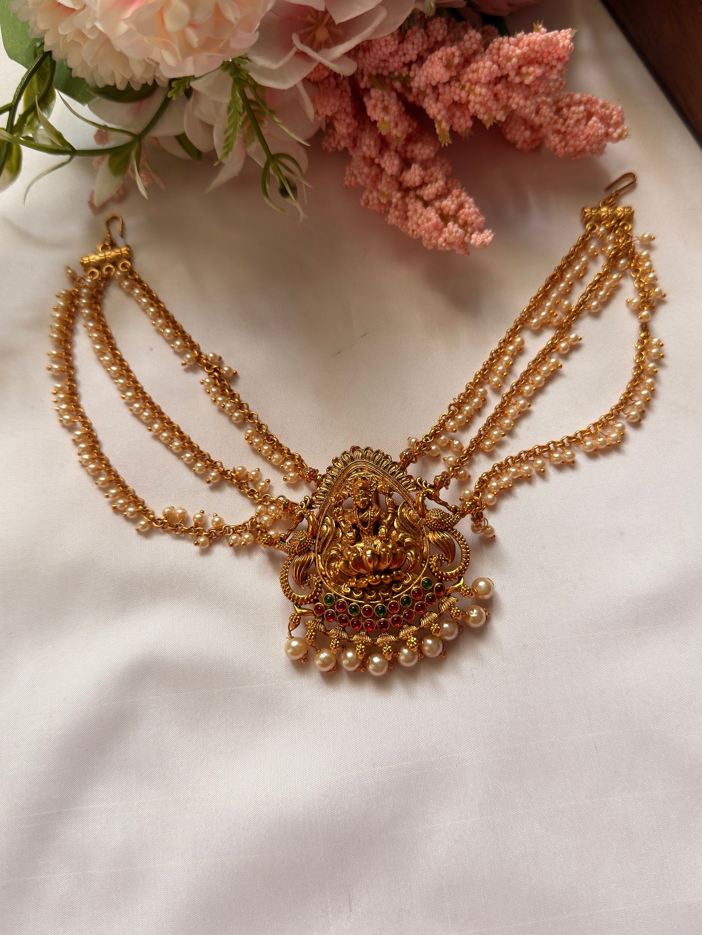Three Layer Lakshmi Pendent Jada Billai JD02