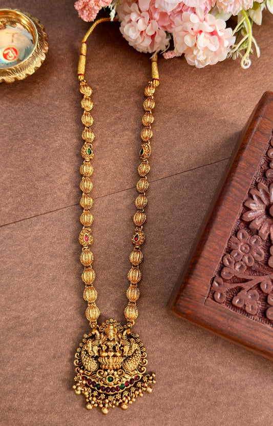 Lakshmi mid haram - multi color ball chain