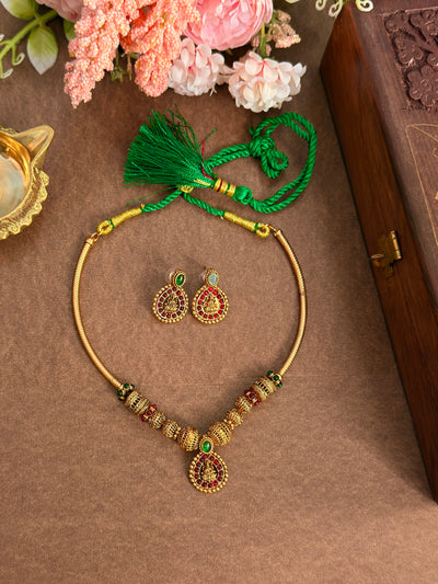 Round design Lakshmi Necklace NE37
