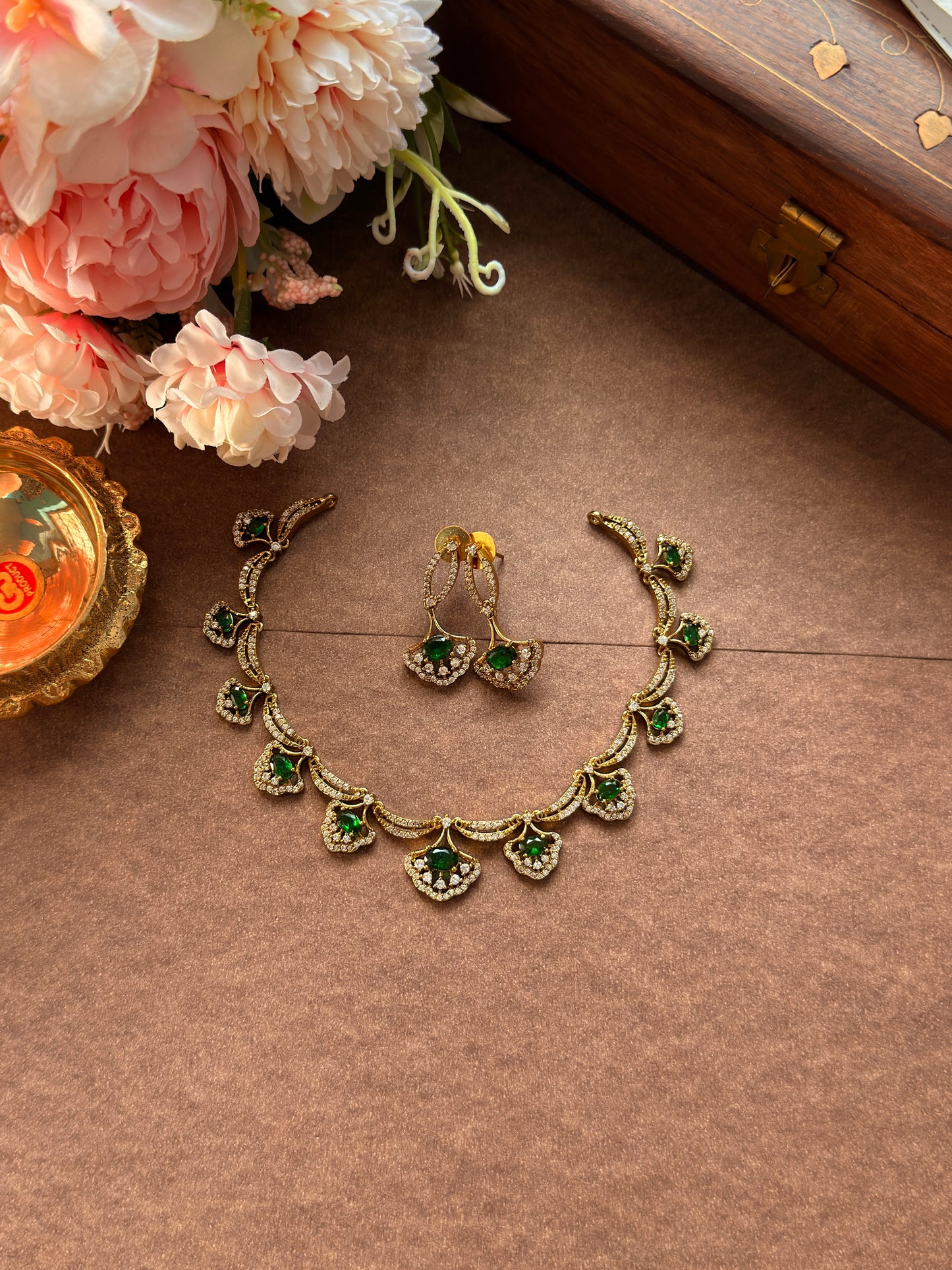 Green Diamond AD Necklace DIA28