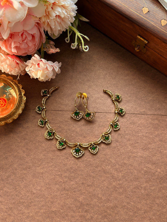 Green Diamond AD Necklace DIA28