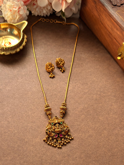 Cute Multi stone Lakshmi short chain SC19