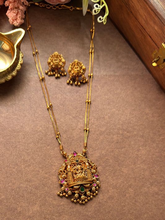 Lakshmi square pendent short chain SC21