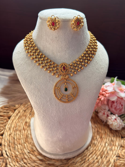 Round Dollar Necklace
