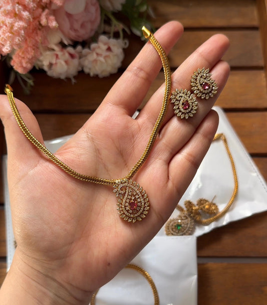 Mango dollar simple chain necklace DIA52