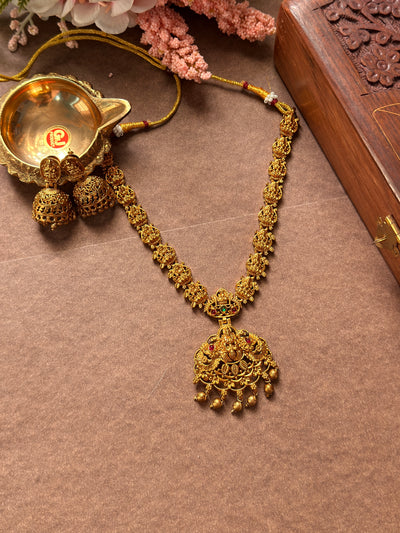 Lakshmi Necklace Gold beads NE58