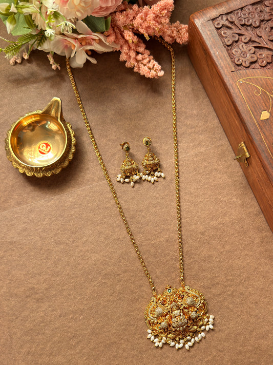 Lakshmi Long chain with Rice pearl L30