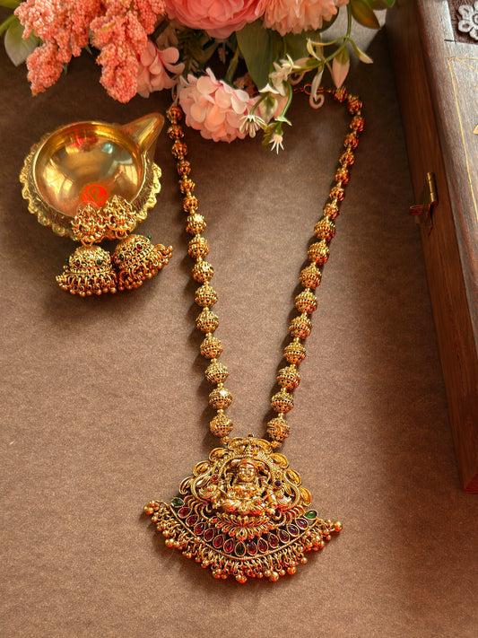 Lakshmi Ball Chain Multi Stone MID11
