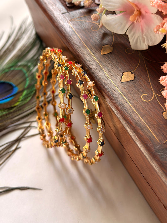 Simple Navaratna Bangle B41