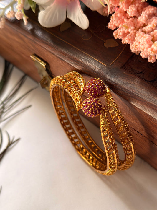 Purple Ball Bangle B27