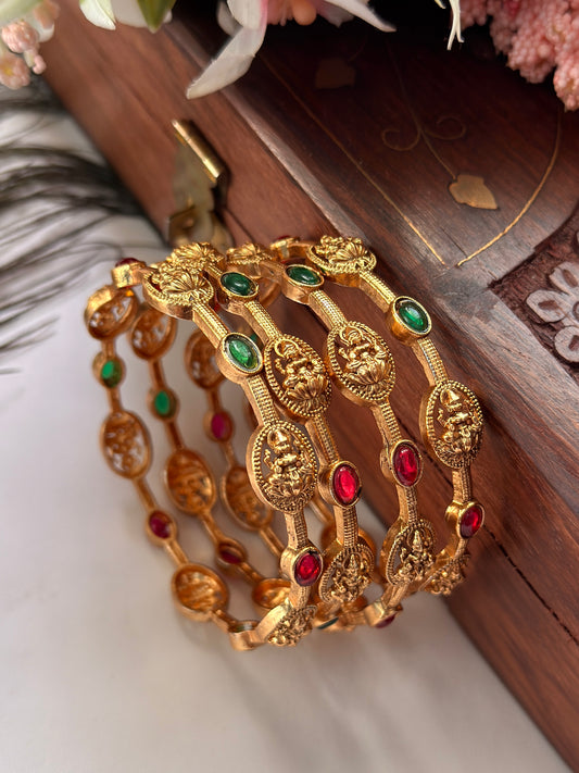 Multi Stone Lakshmi Devi Bangles B13