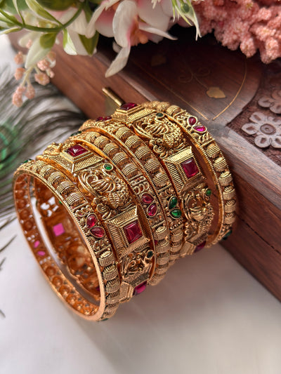 Peacock Combo Bangles B08