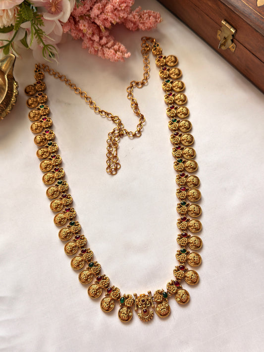 Lakshmi Coin with Peacock design Hip chain / Haram HB01