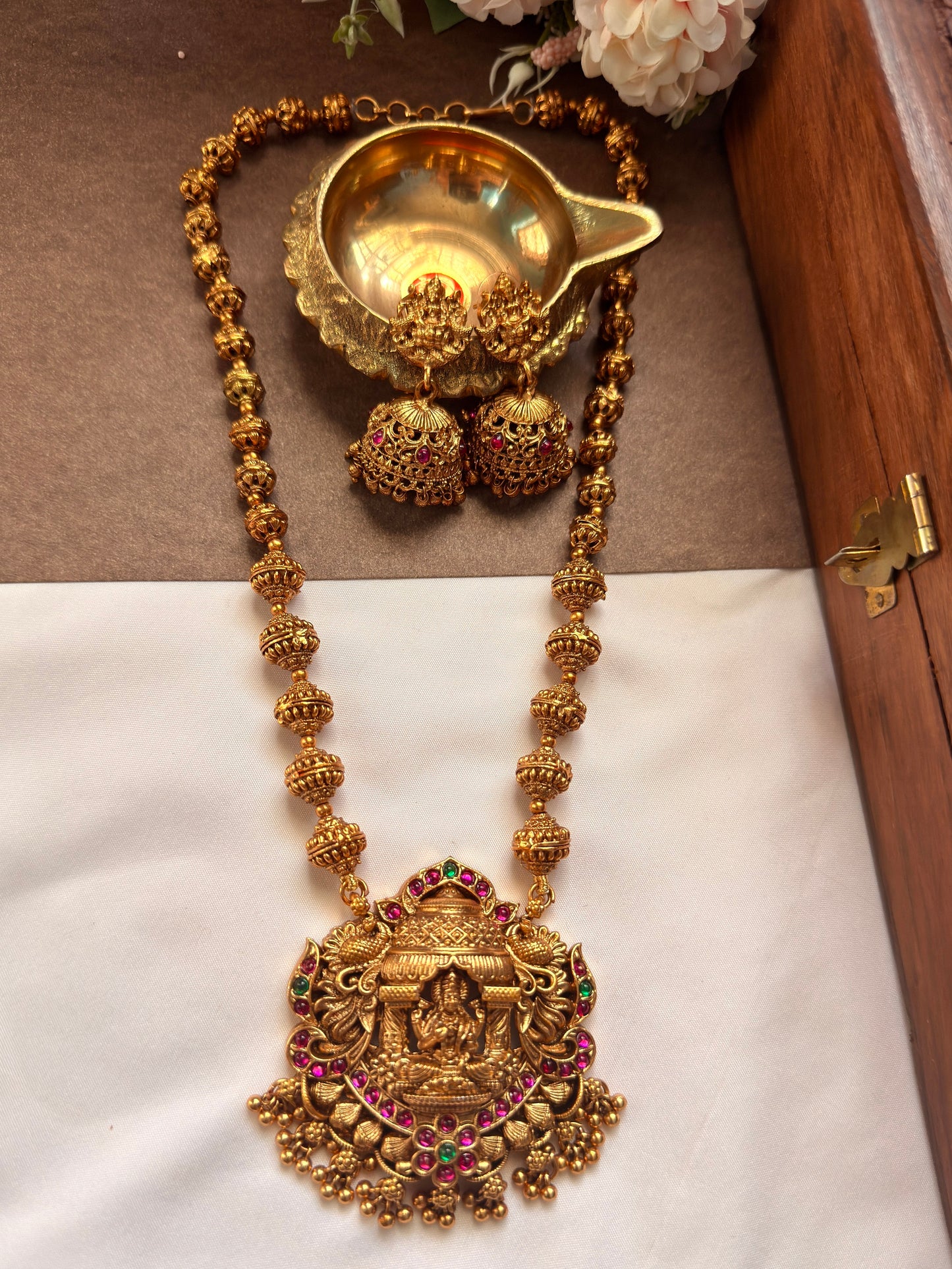 Cute Multi Stone Lakshmi Mid Haram MID09