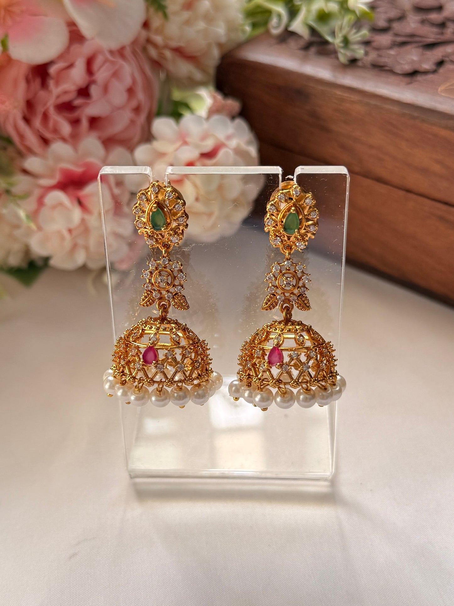 AD Pearl Jhumka EAR08