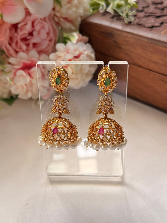 AD Pearl Jhumka EAR08