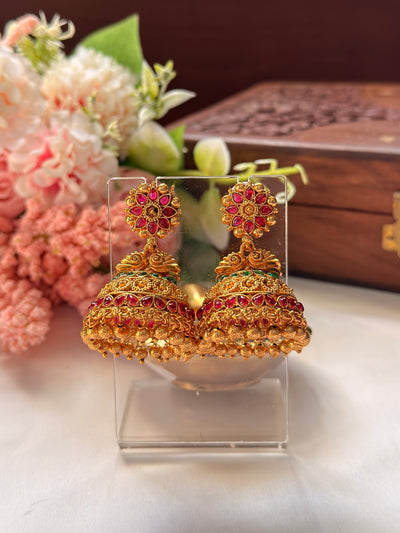 Flower Bridal Jhumka EAR11