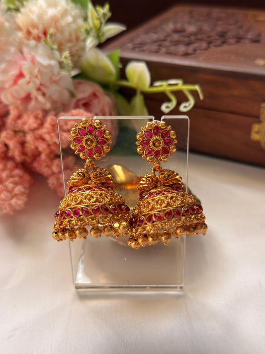 Flower Bridal Jhumka EAR11