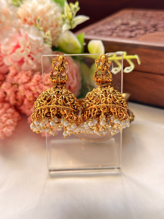 Devi Pearl Jhumka EAR16
