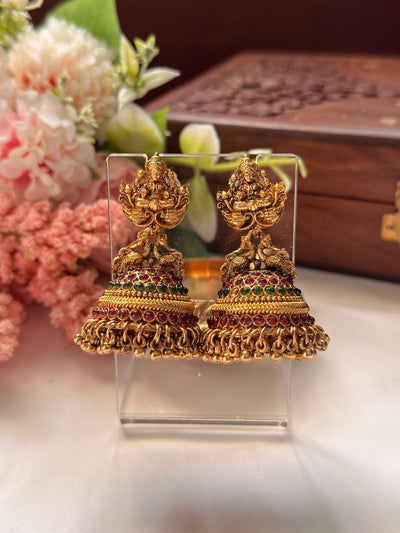 Devi Multi Stone Jhumka EAR12