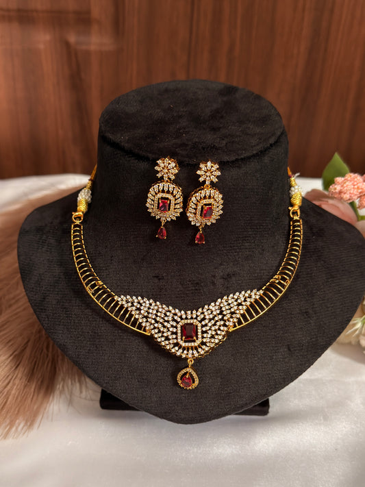 Hasli type AD STONE necklace DIA40