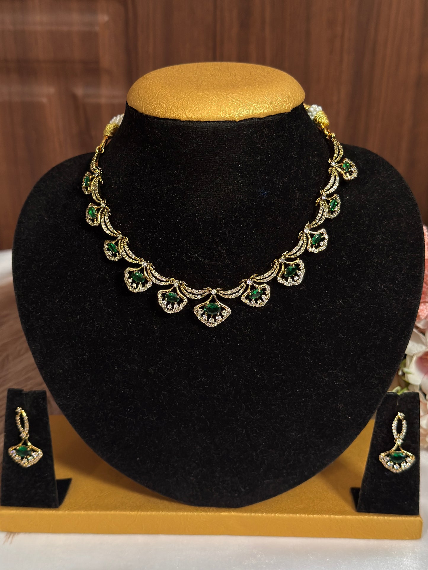Green Diamond AD Necklace DIA28