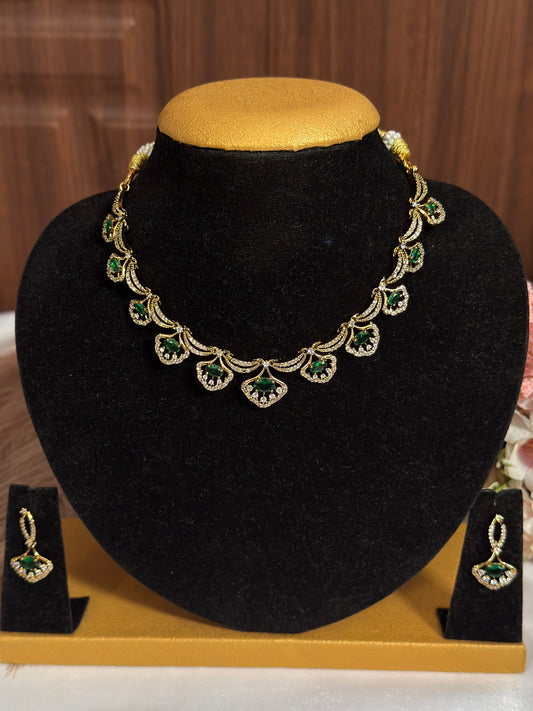 Green Diamond AD Necklace DIA28