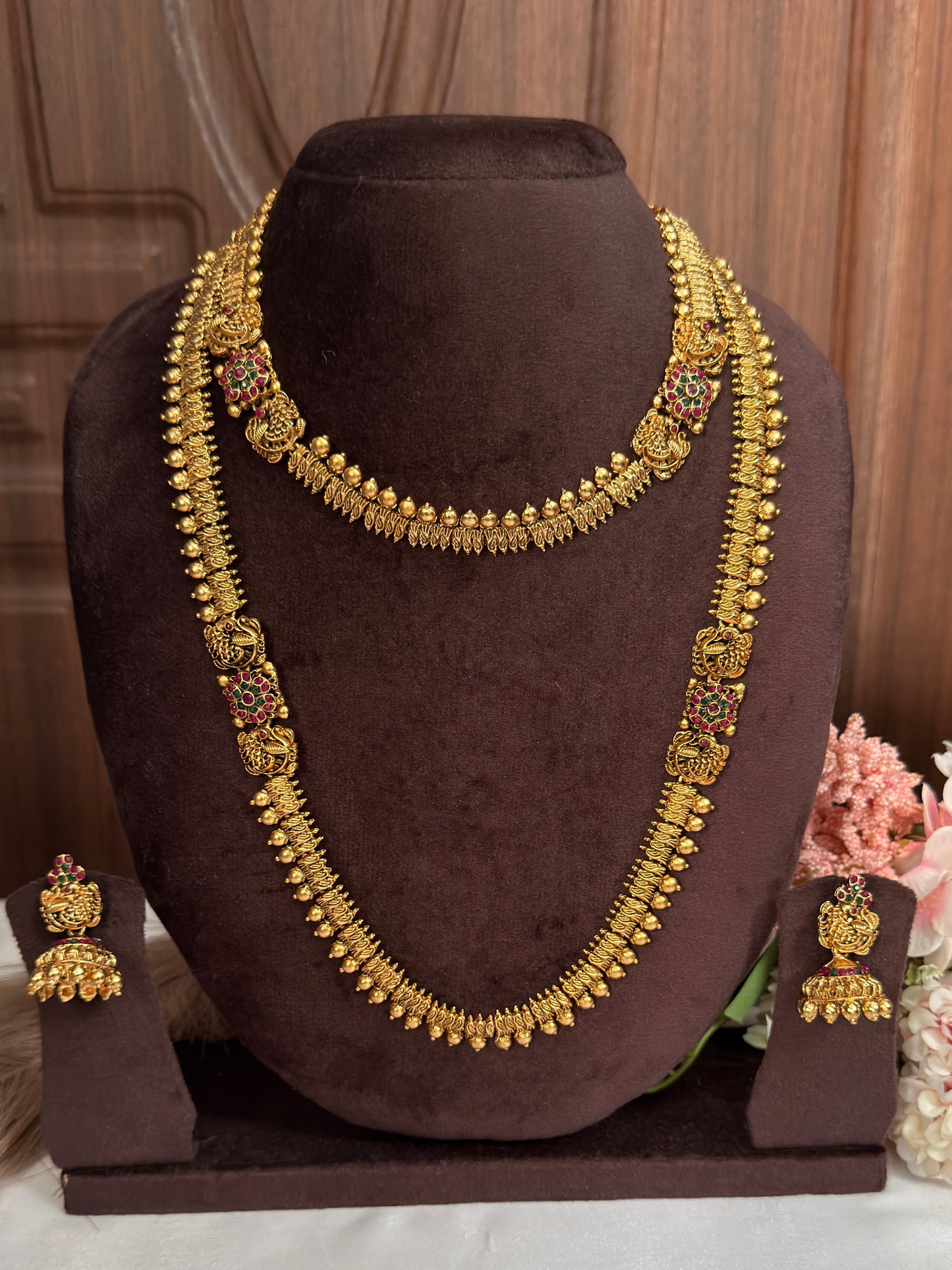 Peacock Haram&Necklace Combo L34