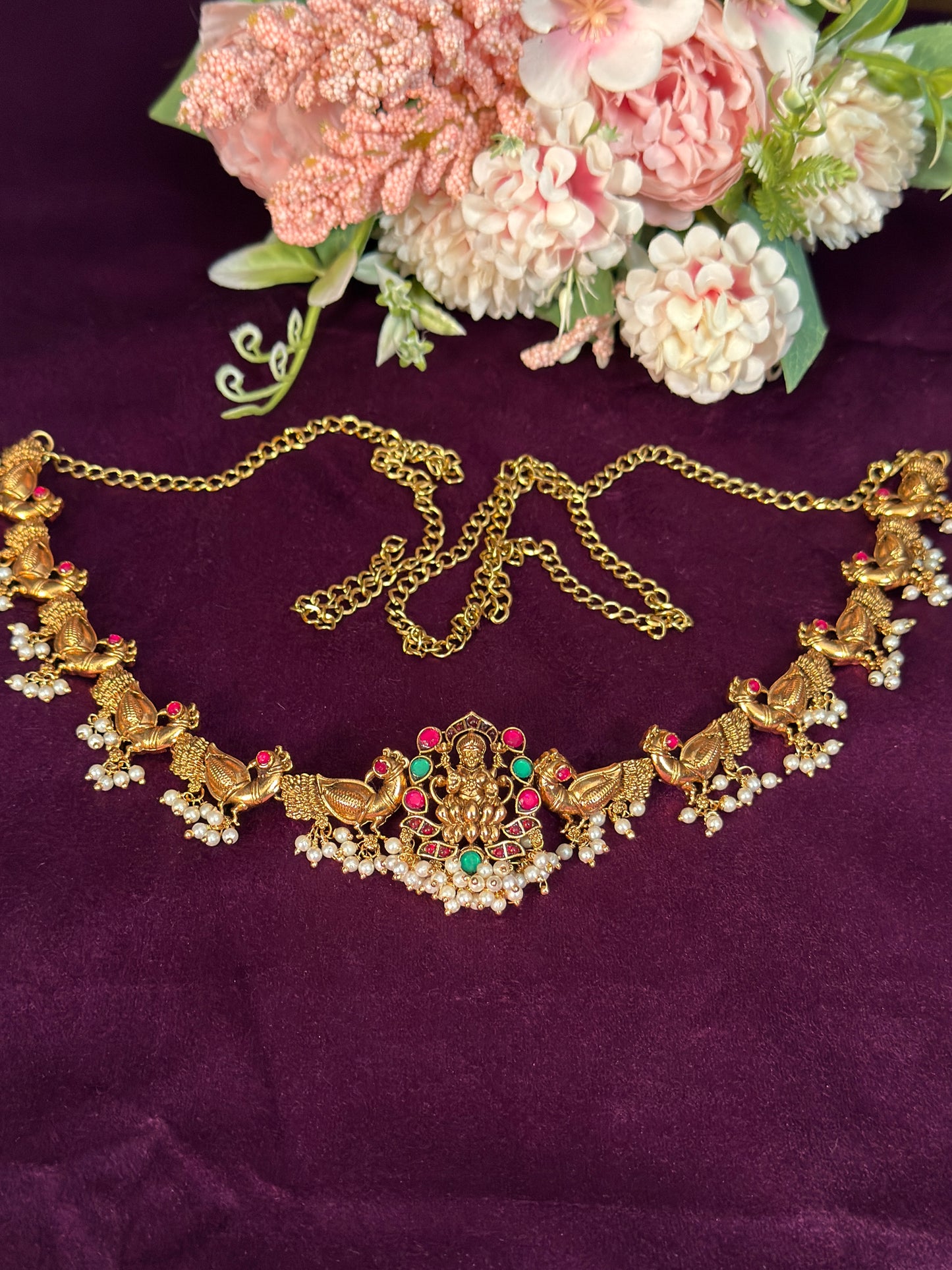 Peacock Pearl Hipchain HB10