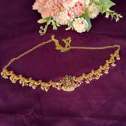 Peacock Pearl Hipchain HB10