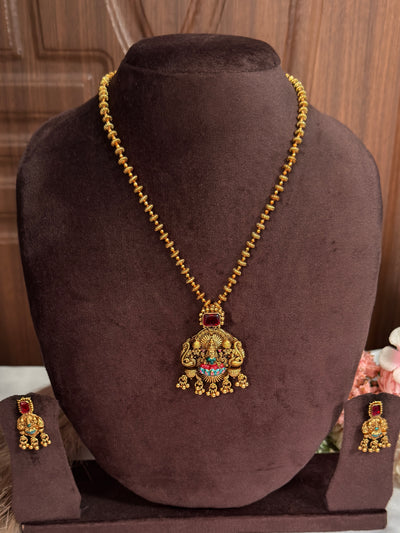 Lakshmi Devi Ball Chain Blue SC36