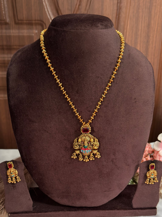 Lakshmi Devi Ball Chain Blue SC36