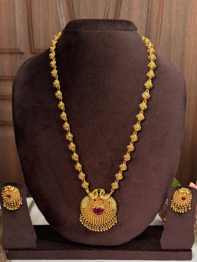 Ball Chain Gold Beads Long